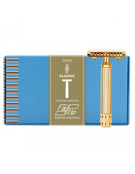 Fatip 42124 rasoio di sicurezza oro grande testina gentile