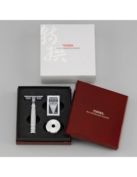 Feather luxury as-d2s in acciaio inossidabile con supporto
