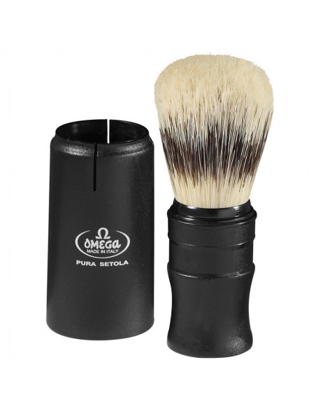 Omega pennello da barba 50014 da viaggio in setola