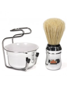 Omega confezione regalo cromata in pura setola 2