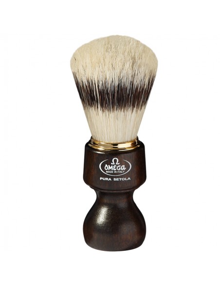 pennello da barba 11126 in pura setola manico legno lungo