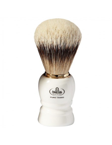 Omega pennello da barba 643 super badger tasso silvertip
