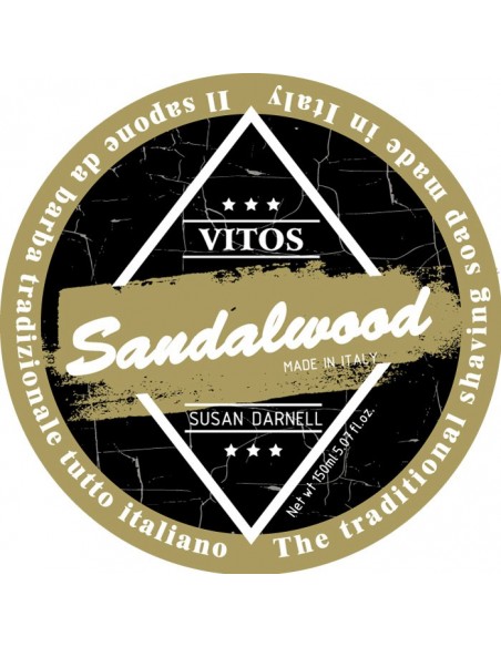 Vitos sapone da barba sandalwood 150 ml