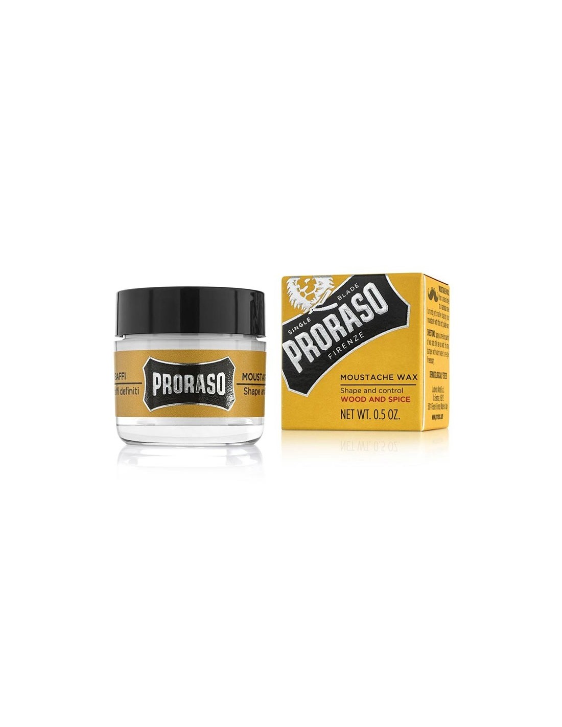 Proraso Wood & Spice Cera per Baffi 15ml