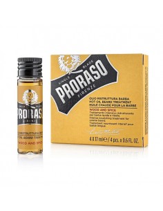 Proraso Olio a Caldo per Barba 4 fiale da 17 ml Wood & Spice