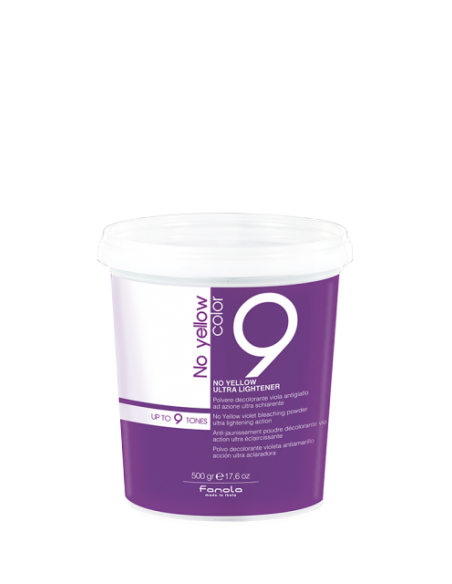 Fanola No Yellow Ultra Lightener Polvere Decolorante Viola 9 toni 500 gr