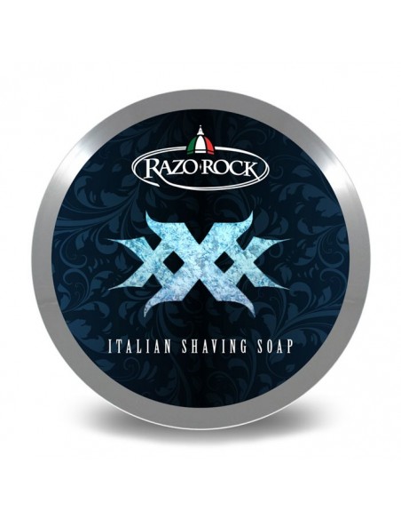 Razorock Sapone da barba 250 ml XXX Menthol in vaso di vetro