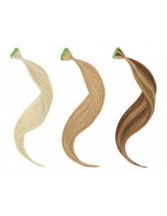 Extension Capelli Lisci Naturali 5 con Biadesivo cm 50/55 confezione 10 ciocche 2