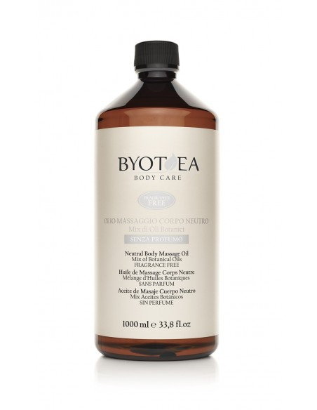Byotea Olio Massaggio Corpo Neutro Senza Profumo 1000 ml